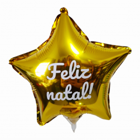 Balão estrela Feliz natal
