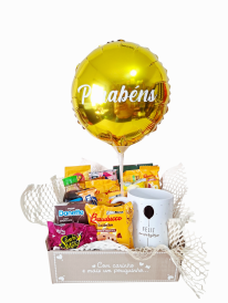 Mini café da manhã Feliz aniversário