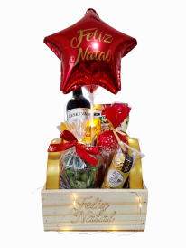 Cesta natalina vinho&petiscos