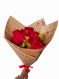 Buquê 3 rosas importadas