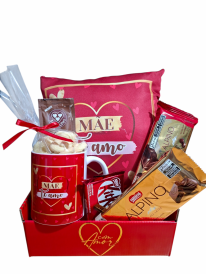 Cesta chocolate mamãe te amo