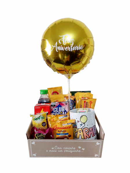 Mini café da manhã Feliz aniversário