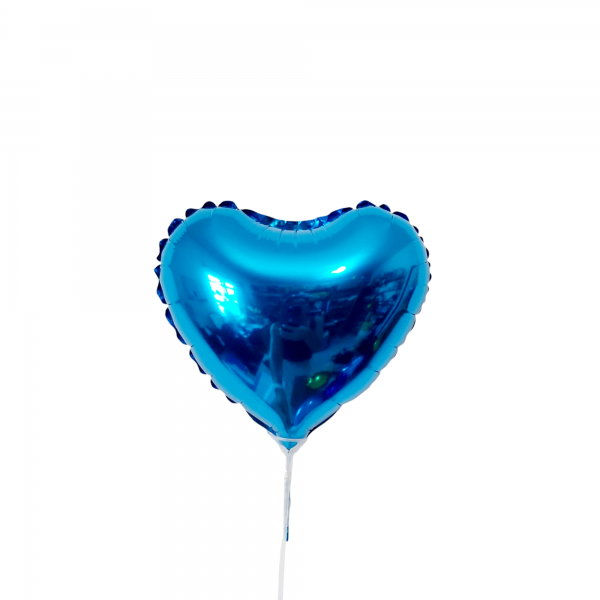 Balão coração azul