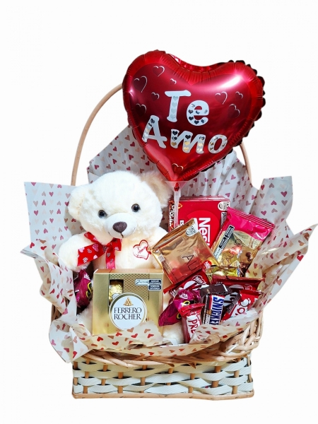 Cesta urso&chocolate