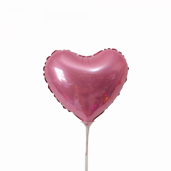 Balão coração rosa